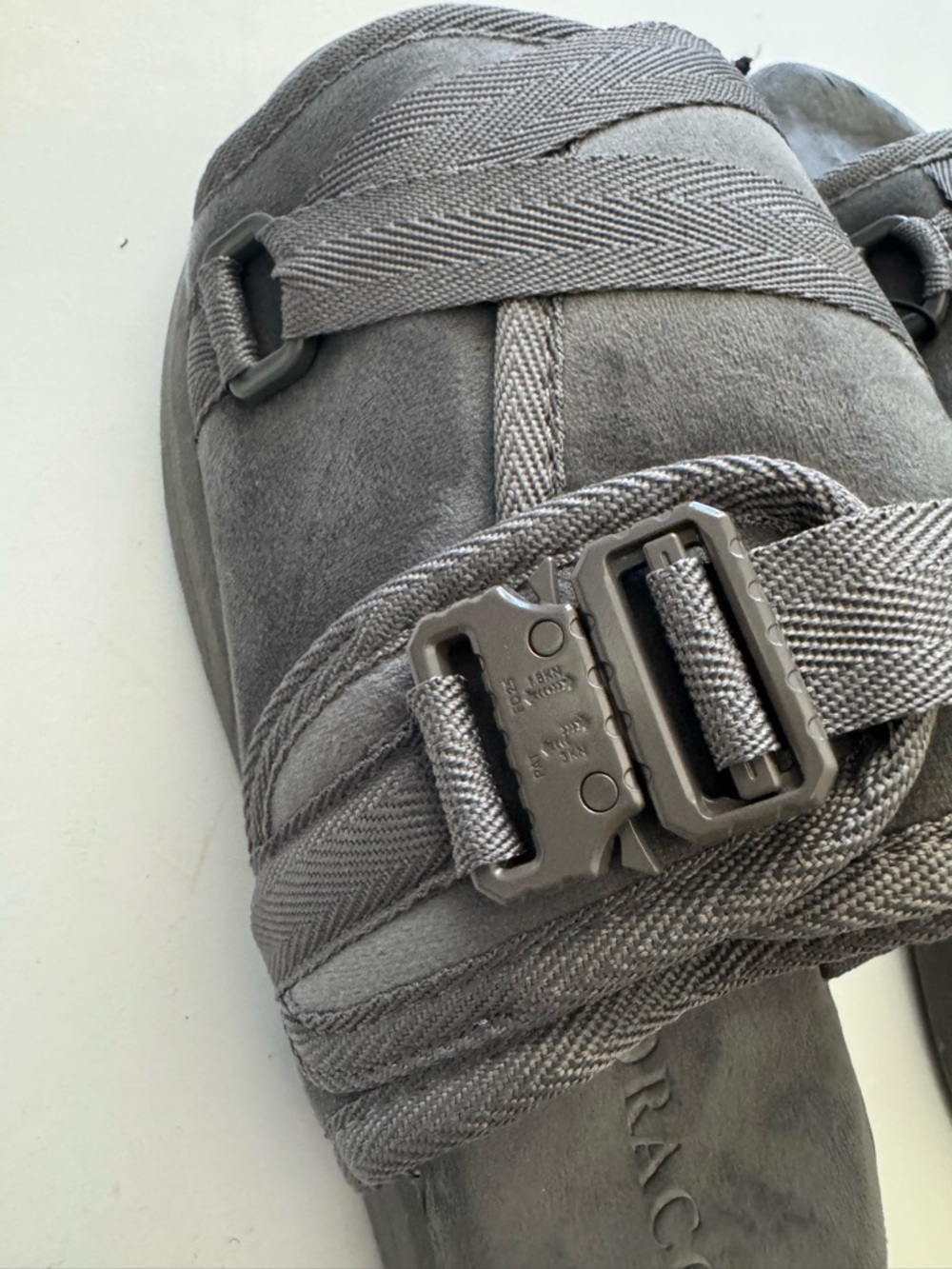 NWT Draco Gray Cobisn Slides Sandals size 9-10 - Picture 5 of 8